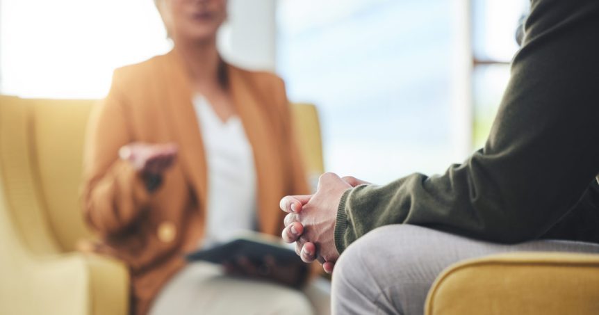 Therapy in Fort Lauderdale between two people in an office